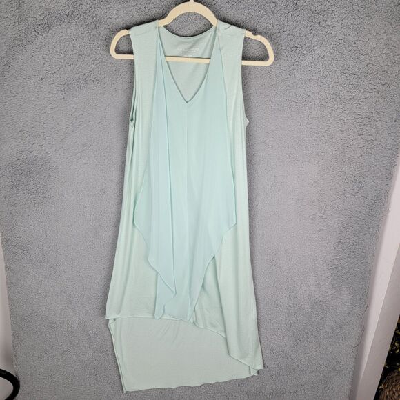 Soft Surroundings Chiffon Dress Womens Petite XS Asymmetric Hem Fairy - Picture 2 of 11